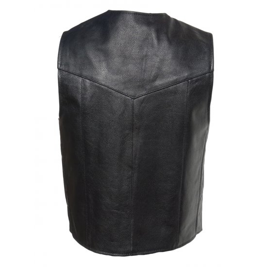 JTS Plain Leather Waistcoat